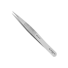 Excelta Tweezers - Straight Strong Medium Point - Anti-Mag. SS - Serrated Tips - 00D-SA-PI