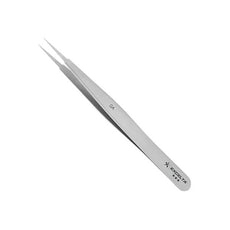 Excelta Tweezers - Straight Strong Round Point - Carbon Steel  - 0A