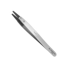 Excelta Tweezers - SMD - Straight - Carbon Fiber - .39" hole in tip - 116-CF-RTX