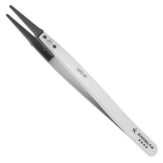Excelta Tweezers - .060" Wide Replaceable Tip - Straight - Carbon Fiber Tips - 169D-RT
