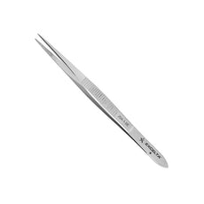 Excelta Tweezers - Laboratory - Straight - SS - Serrated  - 20A-1-SE
