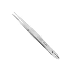 Excelta Tweezers - Straight Strong Point - SS - Serrated - 20A-S-SE