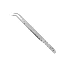 Excelta Tweezers - Angulated Strong Point - Anti-Mag. SS - Serrated - 24-6-SA