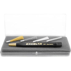 Excelta Brushes - Scratch - Kit - Straight - Brass/Steel/Nylon/Fiberglass - Plastic Handle - 262