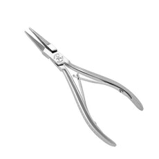 Excelta Pliers - Medium Flat Nose - SS - Serrated Tip - Cleanroom Safe - 2842D-CR