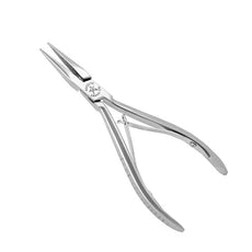 Excelta Pliers - Medium Chain Nose - SS - Serrated Tip - Cleanroom Safe - 2844D-CR