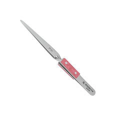 Excelta Tweezers - Reverse Action - Straight - Anti-Mag. SS - Wooden Grips - 29-SA