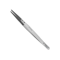 Excelta Tweezers - Replaceable Tip - Straight Tapered Flat Tip - Ceramic - ESD Safe - 2A-CE-ESD