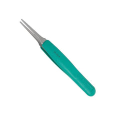 Excelta Tweezers - Straight Tapered Flat Point - Anti-Mag. SS - Ergonomic/Cleanroom Safe - 2A-SA-R
