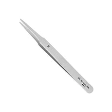 Excelta Tweezers - Straight Tapered Flat Point - Carbon Steel - 2A