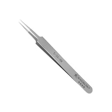 Excelta Tweezers - Straight Tapered Ultra Fine Point - Anti-Mag. SS-Anti-Microbial - 5-SA-AM