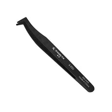 Excelta Tweezers - Angulated Flat Sharp Point - Plastic  - 6-ESD