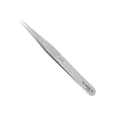 Excelta Tweezers - Straight Fine Point - Anti-Mag. SS - Serrated Handle - 64-SA
