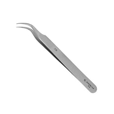 Excelta Tweezers - Curved Very Fine Point - Carbon Steel - 7-PI