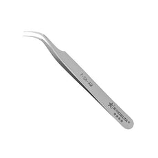 Excelta Tweezers - Curved Very Fine Point - Anti-Mag. SS - Anti-Micobial  Made in Switzerland - 7-SA-AM