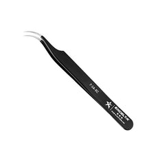 Excelta Tweezers - 3 Star Curved Very Fine Point - Anti-Mag. SS - Epoxy Handles - 7-SA-ESD