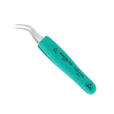 Excelta Tweezers - Curved Very Fine Point - Anti-Mag. SS - Ergonomic - 7-SA-PI-ET