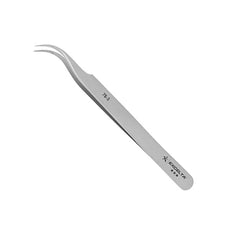 Excelta Tweezers - Curved Very Fine Point - SS - Serrated - 7B-S