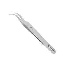 Excelta Tweezers - Curved Very Fine Point - Anti-Mag. SS - Serrated - 7B-SA