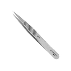 Excelta Tweezers - Straight Blunt Strong Point - Carbon Steel  - AC-PI