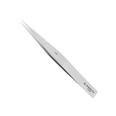 Excelta Tweezers - Straight Strong Fine Point - Carbon Nickel Plated  - MM