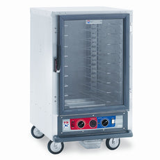 C5 1 Series Holding Cabinet, 1/2 Height, Combination Module, Full Length Clear Door, Universal Wire Slides