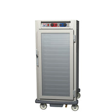 C5 9 Series Reach-In Heated Holding Cabinet, 3/4 Height, Stainless Steel, Full Length Clear Door, Universal Wire Slides