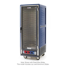 C5 3 Series Holding Cabinet with Insulation Armour, Full Height, Combination Module, Full Length Clear Door, Lip Load Aluminum Slides, 120V, 1440W, Blue