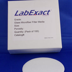 Grade F cut 12.5cm diameter - 100/pk Binderless glass microfiber filter media - F1250