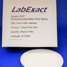 Grade VSS® cut 8.26cm diameter - 100/pk Binderless glass microfiber, high heat up to 550°C for volatile suspended solids - VSS8260