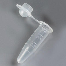 PCR Tube, 0.6mL, Thin Wall, PP, Attached Dome Cap, Graduated, Natural-110572N