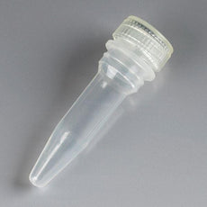Microtube, 0.5mL, Attached Screw Cap for Color Insert, with O-Ring, STERILE, PP, 100/Bag, 10 Bags/Unit-111690