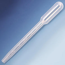 Transfer Pipet, Wide Bore, Large Bulb, 124mm, STERILE, Individually Wrapped, 100/Bag, 5 Bags/Unit-135040-S01