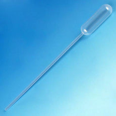 Transfer Pipet, 4.5mL, Narrow Stem, Long, 155mm, STERILE, Individually Paper Peel Wrapped, 100/Bag, 5 Bags/Unit-136030-s01