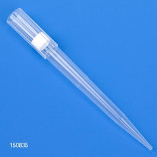 Filter Pipette Tip, 1 - 1000uL, Certified, Universal, Low Retention, Graduated, Natural, 84mm, Extended Length, STERILE, 96/Rack, 6 Racks/Box-150835
