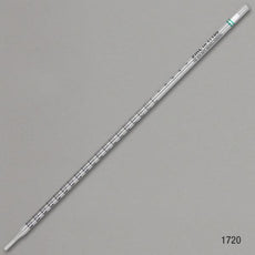 Serological Pipette, 2mL, PS, Standard Tip, 275mm, STERILE, Green Band, Individually Wrapped, 500/Dispenser Box-1720