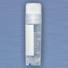 CryoCLEAR vials, 2.0mL, STERILE, Internal Threads, Assembled Screwcap with Co-Molded Thermoplastic Elastomer (TPE) Sealing Layer, Round Bottom, Self-Standing, Printed Graduations, Writing Space and Barcode, 50/Bag-3002-50