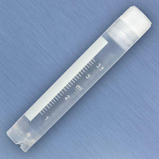 CryoCLEAR vials, 4.0mL, STERILE, Internal Threads, Attached Screwcap with Co-Molded Thermoplastic Elastomer (TPE) Sealing Layer, Round Bottom, Self-Standing, Printed Graduations, Writing Space and Barcode, 50/Bag-3005-50