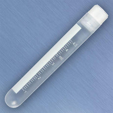 CryoCLEAR vials, 5.0mL, STERILE, Internal Threads, Attached Screwcap with Co-Molded Thermoplastic Elastomer (TPE) Sealing Layer, Round Bottom, Printed Graduations, Writing Space and Barcode, 50/Bag-3006-50