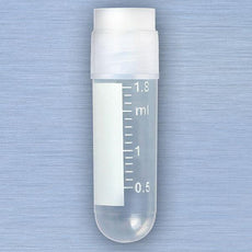  CryoCLEAR vials, 2.0mL, STERILE, External Threads, Attached Screwcap with Co-Molded Thermoplastic Elastomer (TPE) Sealing Layer, Round Bottom, Printed Graduations, Writing Space and Barcode, 50/Bag-3011-50