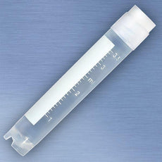 CryoCLEAR vials, 4.0mL, STERILE, External Threads, Attached Screwcap with Co-Molded Thermoplastic Elastomer (TPE) Sealing Layer, Round Bottom, Self-Standing, Printed Graduations, Writing Space and Barcode, 50/Bag-3014-50