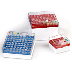 BioBOX 81, for 1.0mL and 2.0mL CryoCLEAR vials, Polycarbonate (PC), Holds 81 vials (9x9 format), Printed Lid, Pack Includes a CryoClear Tube Picker, GREEN-3040G