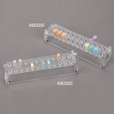 Rack for 0.5mL Microcentrifuge Tubes, Stackable, Polycarbonate (PC), 24-Place, Clear-456330C