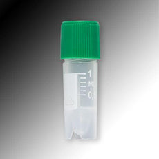 Sample Tube, 1.2mL, External Threads, PP, White Graduations & Marking Area, Conical Bottom, Self-Standing-6050
