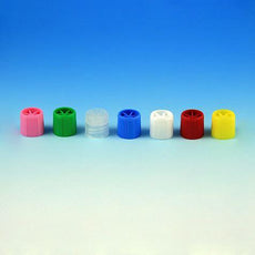 Screw Cap, for Sample Tubes with External Threads (#'s: 6030-6059), Blue-6136B
