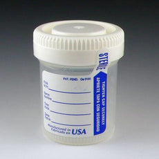 Container: Tite-Rite, 60mL (2oz), PP, STERILE, Attached White Screw Cap, ID Label with Tab Seal, Graduated-6523