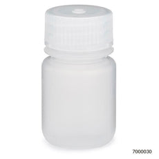 Bottle, Wide Mouth, PP Bottle, Attached PP Screw Cap, 30mL, 12/Pack-7000030