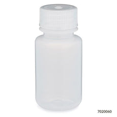 Bottle, Wide Mouth, LDPE Bottle, Attached PP Screw Cap, 60mL, 12/Pack-7020060