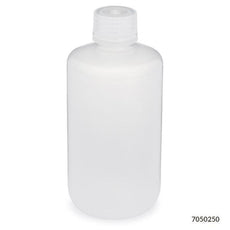 Bottle, Narrow Mouth, PP Bottle, Attached PP Screw Cap, 250mL, 12/Pack-7050250