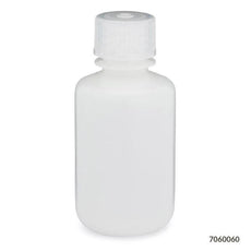 Bottle, Narrow Mouth, HDPE Bottle, Attached PP Screw Cap, 60mL, 12/Pack-7060060